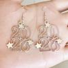 Fashion Star Earrings Comfortable Star Alloy Earrings Party Accessories Earrings Trendy For New Year'S Eve Festive Gathering