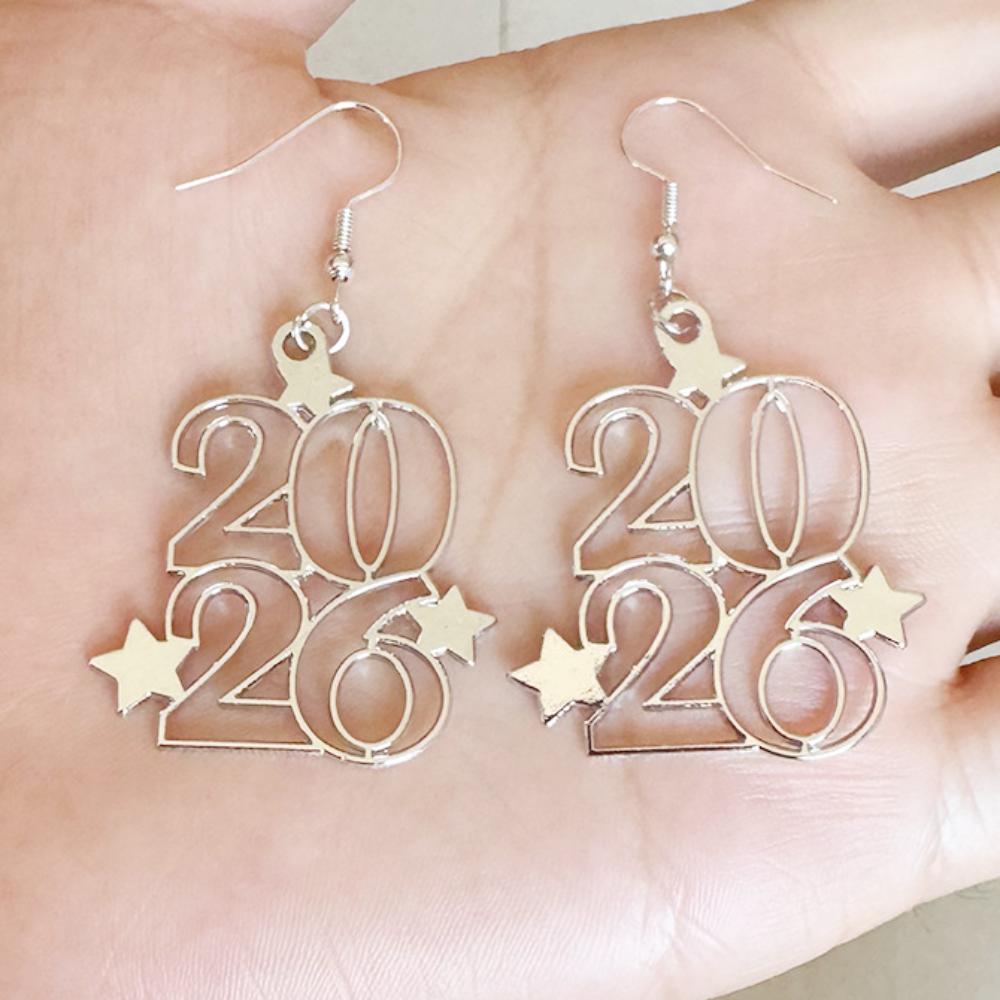 Fashion Star Earrings Comfortable Star Alloy Earrings Party Accessories Earrings Trendy For New Year'S Eve Festive Gathering