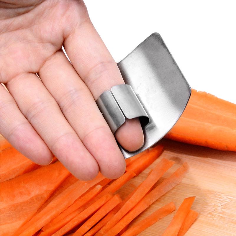 Kitchen Utensils Stainless Steel Hand Guard Multi-functional Vegetable Cutting Finger Guard Finger Guard Anti-cutting Protector Kitchen Gadgets