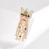 Classic national style lion dance brooch light luxury full of diamonds fringed pin commuting versatile corsage fashion men's and women's accessories