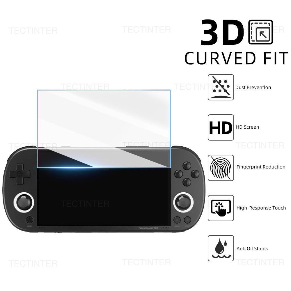 TECTINTER Tempered Glass For Trimui Smart Pro Game Console Screen Protector Films 9H Hard Anti-Scratch Glass Gaming Accessories