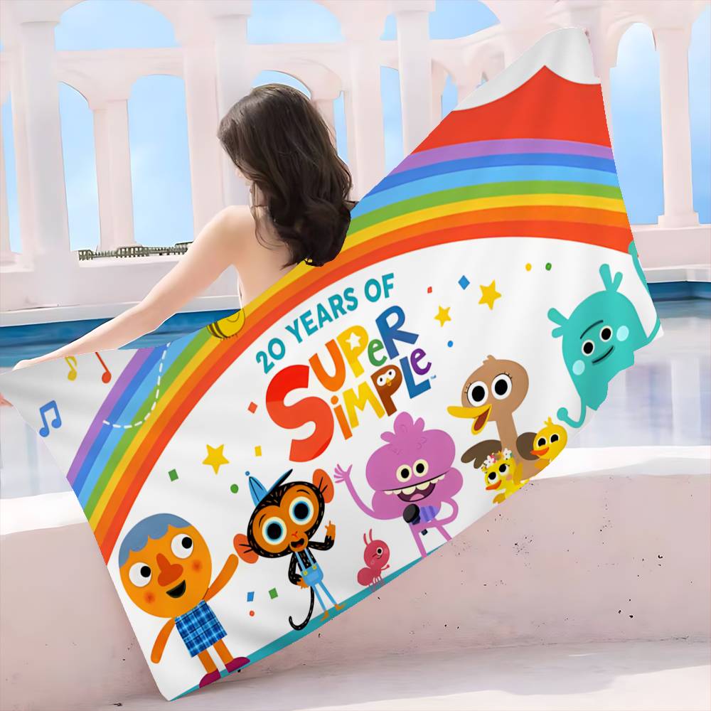 S-Super S-SimpleS Songs Microfiber Beach Towel Absorbent Quick dry Soft Yoga Swimming Resort Mountain Climbing Towel