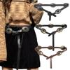 Thin Width Women's Belt Versatile Design Retro Black Belt Fashionable Fashion Belt  Daily Wear