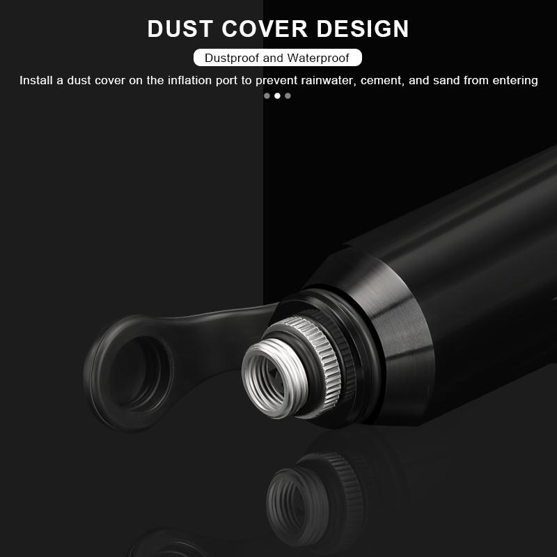 Portable Bike Pump With Hose Aluminum Alloy Bicycle Hand Air Pump Presta Schrader Valve Hand Inflator Cycling Accessories