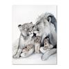 Affiche de famille Lion imprimée, père mère enfants, Art mural mari et femme aimant la maison, peinture sur toile, décoration murale, photos
