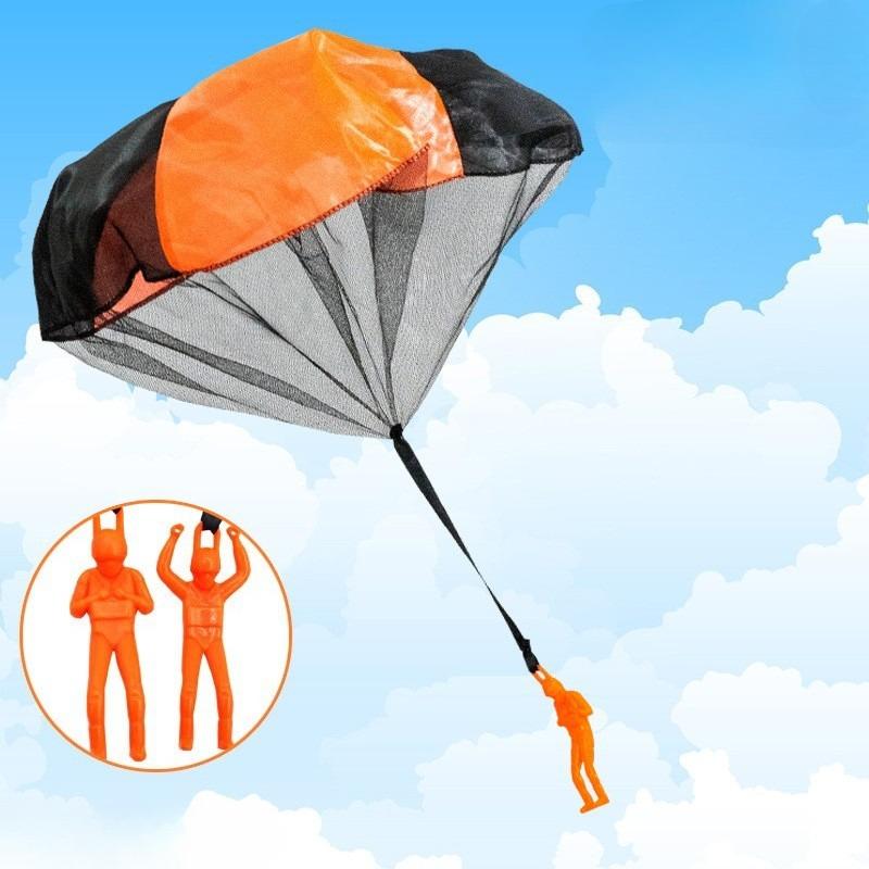 Hand Throwing Mini Soldier Camouflag Parachute for Kids Outdoor Toys Game Educational Flying Parachute Sport for Child Toys