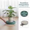 360 Degree Rolling Flower Pot Stand with Drip Tray Large Mobile Plant Caddy for Indoors Outdoors Patio Balcony Use