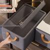 Foldable Steel Frame Fabric Storage Box with Lid for Clothes