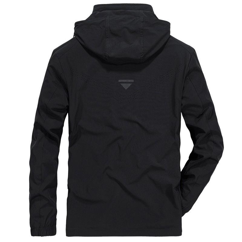 Veste Coupe-vent Imperméable Légère pour Homme Coupe Ample Grande Taille Style Britannique Décontracté