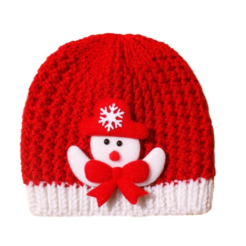 Warm Christmas Hat Coldproof Ear Protection Hat New Knitted Hat  Baby