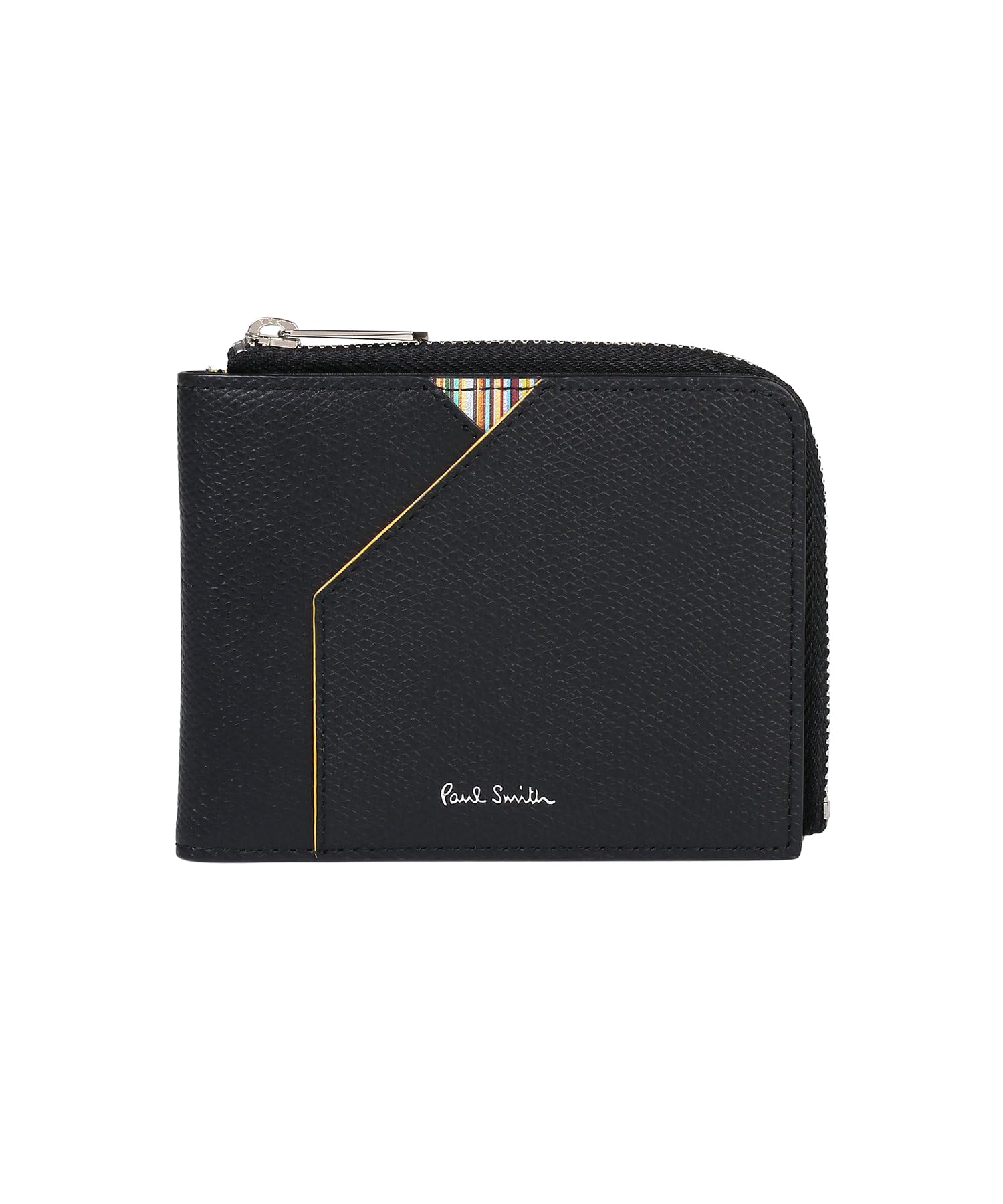 

Grained leather bifold wallet