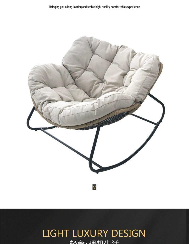 Exclusive OEM Rattan Rocking Chair for Living Room or Balcony