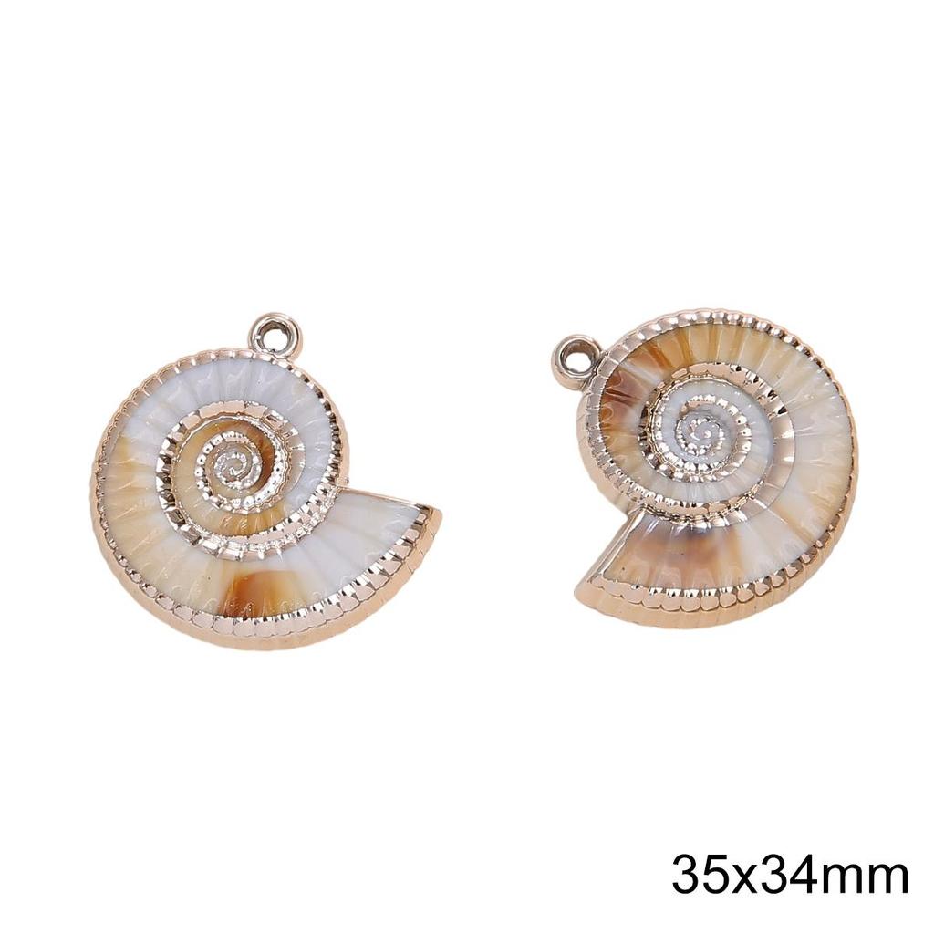 1-10Pcs Acrylic Imitation Shell Pendant For DIY Necklace Bracelet Earrings Jewelry Making Craft Accessories