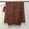 Autumn Winter Print Parttan Scarf for Women Pashmina Shawls and Wrap Cashmere Blanket Warm Thick Stoles Lady Outdoor Bufanda