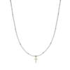 Necklace - LUXENTER - Nyali - White Mother-of-pearl - 18-carat Yellow Gold Finish - 42+3 Cm