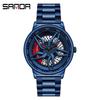 Sanda Meilleure Vente 1088 Montre pour Adolescent: Personnalisé, Cadran Rotatif 3D, Tendance, Quartz Étanche.