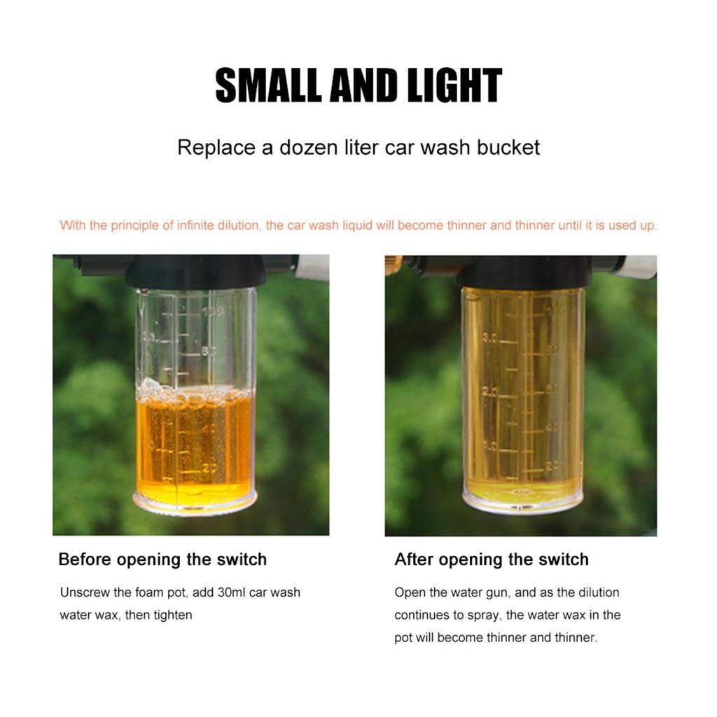 Car Wash Foam Gun, Car Foam Washing Gun, 3.4 Fl Oz (100 Ml), Sprinkling,