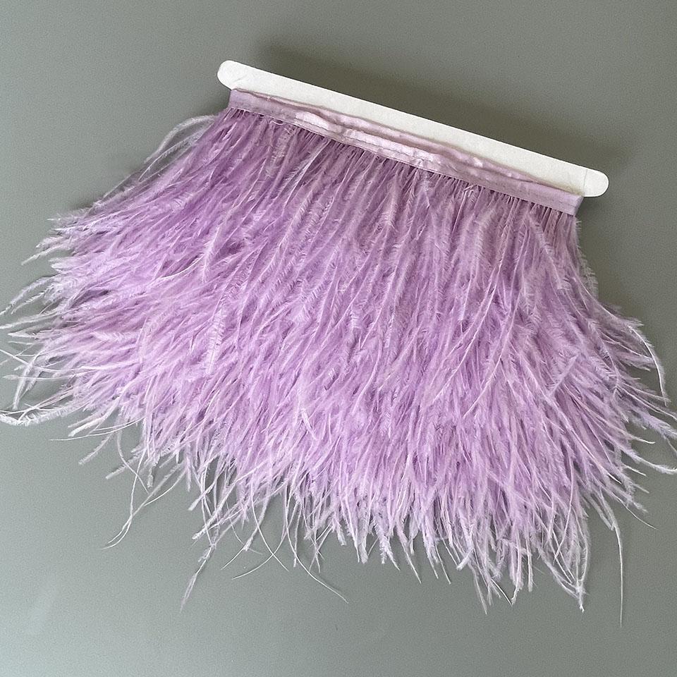 FeatherOstrich Feathers Trim 10 Meter 13-18 CM Feather Plumes Ribbon Selvage For DIY Wedding Dress Decoration Crafts Accessories