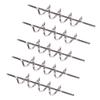 50Pcs Twist Lock Fishing Hook High Carbon Steel Spring Fishing Hook Swivels Spring for Saltwater Freshwater Fishing