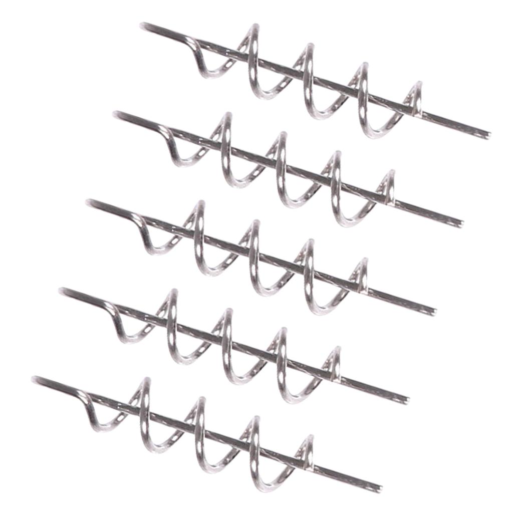 50Pcs Twist Lock Fishing Hook High Carbon Steel Spring Fishing Hook Swivels Spring for Saltwater Freshwater Fishing