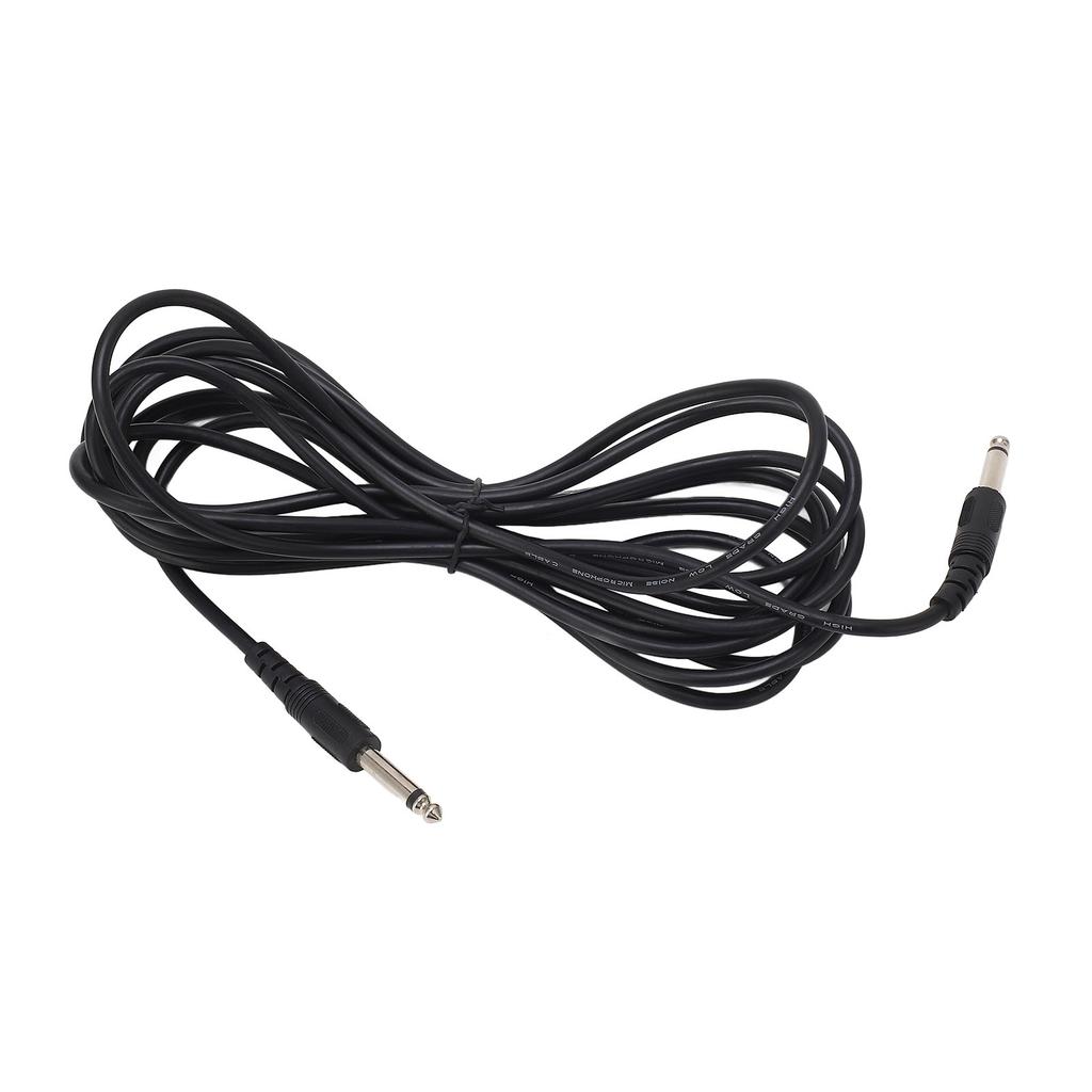 Guitar Audio Cable 6.3mm Straight Connector 5 Meter Long Anti Interference PVC Shielding Cable for
