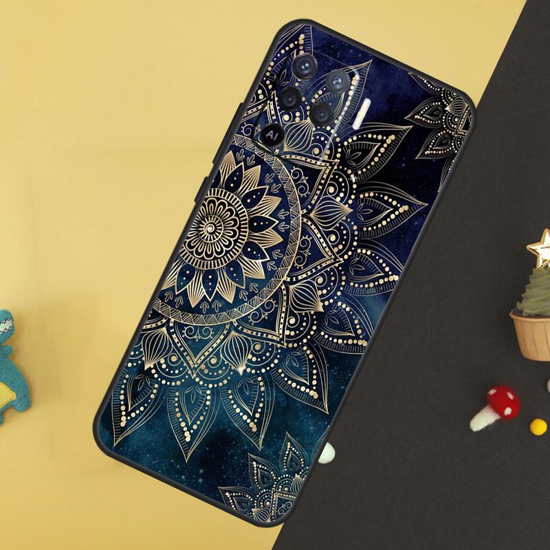 Luxury Gold Foil Art Case For Oppo A96 A76 A16 A17 A57 A60 A40 A80 A18 A38 A58 A78 A98 A15 A54 A74 A94 A6 A5 Pro