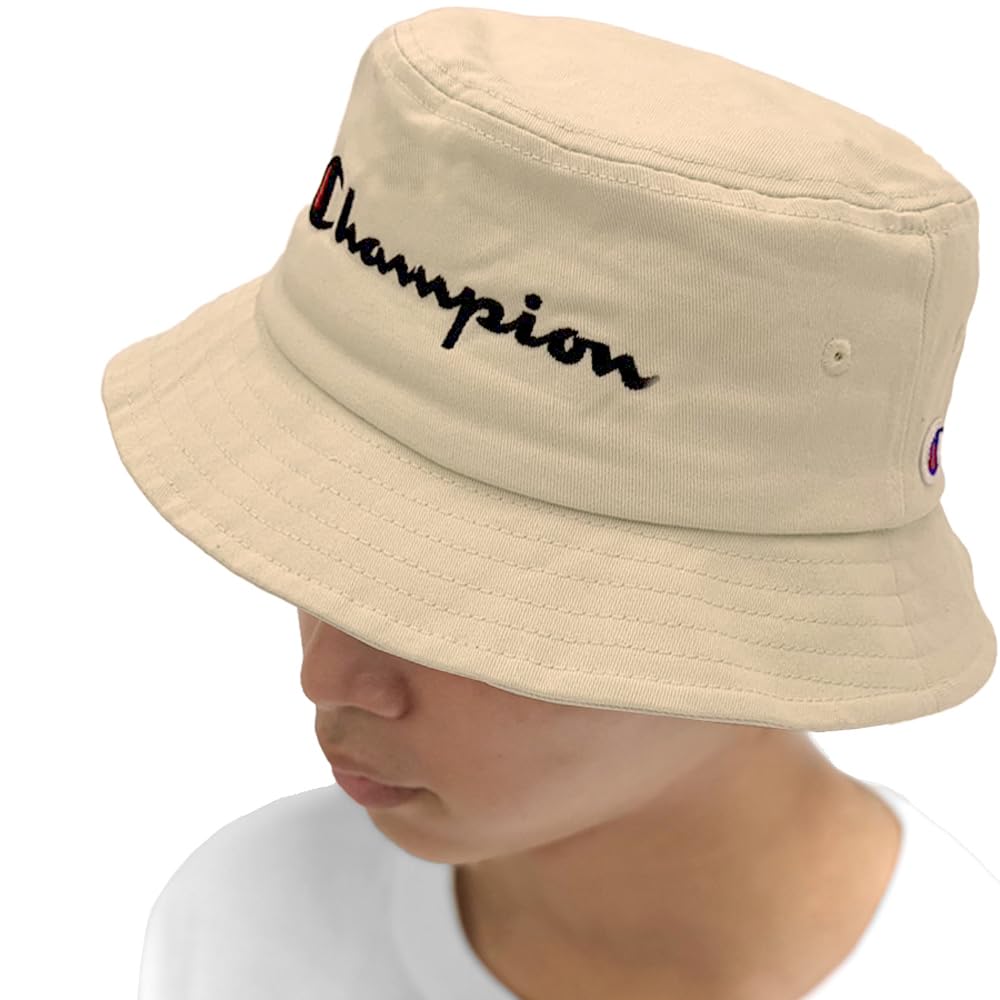 Champion Bucket Hat Big Logo Beige 387-0039