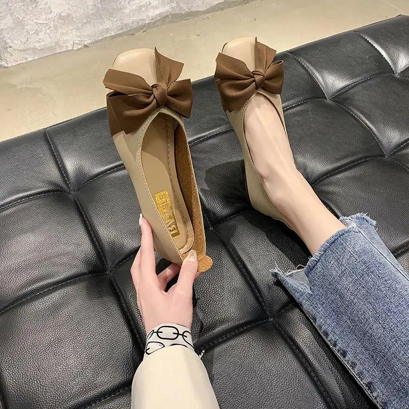 Ladies Footwear Non Slip Casual Low Heel Elegant Women's Flat Shoes Summer 2024 Trend Hot Trendy Offer On Promotion A Sale