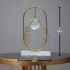 Clear Crystal Ball with Stand, Light Luxury Crystal Sphere for Gift, Gold Art Deco for Photography Ornaments, Bookcase, Wedding, Party