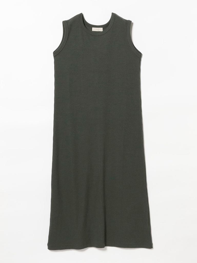 B:MING LIFE STORE by BEAMS Dress Set: Cardigan and Dress Set, Women's, Olive, One Size