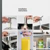 Home Accessory Kitchen Detergent Dispenser Black Marble Soap For Sink Pump Stainless Steel Liquid Pressure Hand Hardware