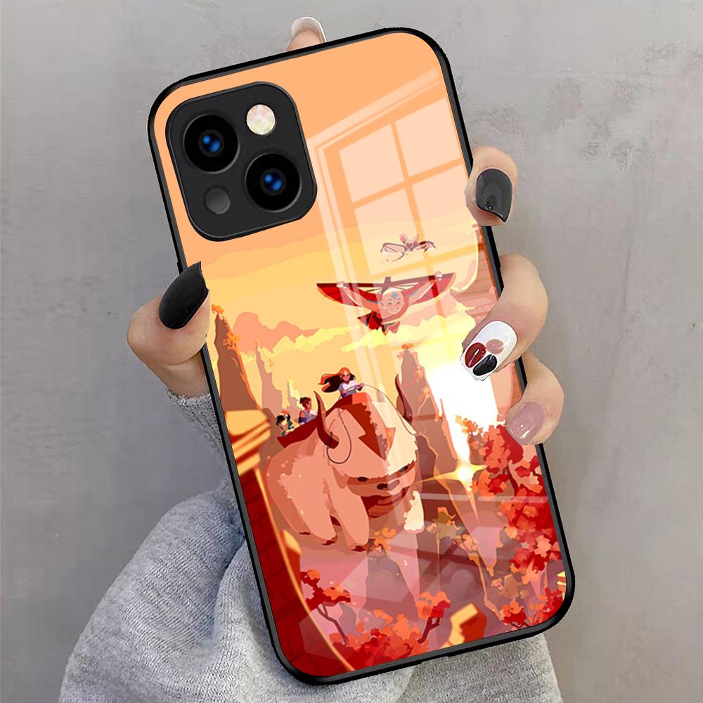 Anime The Last Airbender Phone Case For IPhone 17 Pro Max 16 15 14 Pro Max 13 11 X Xs Xr 8 7Plus Glass Cover