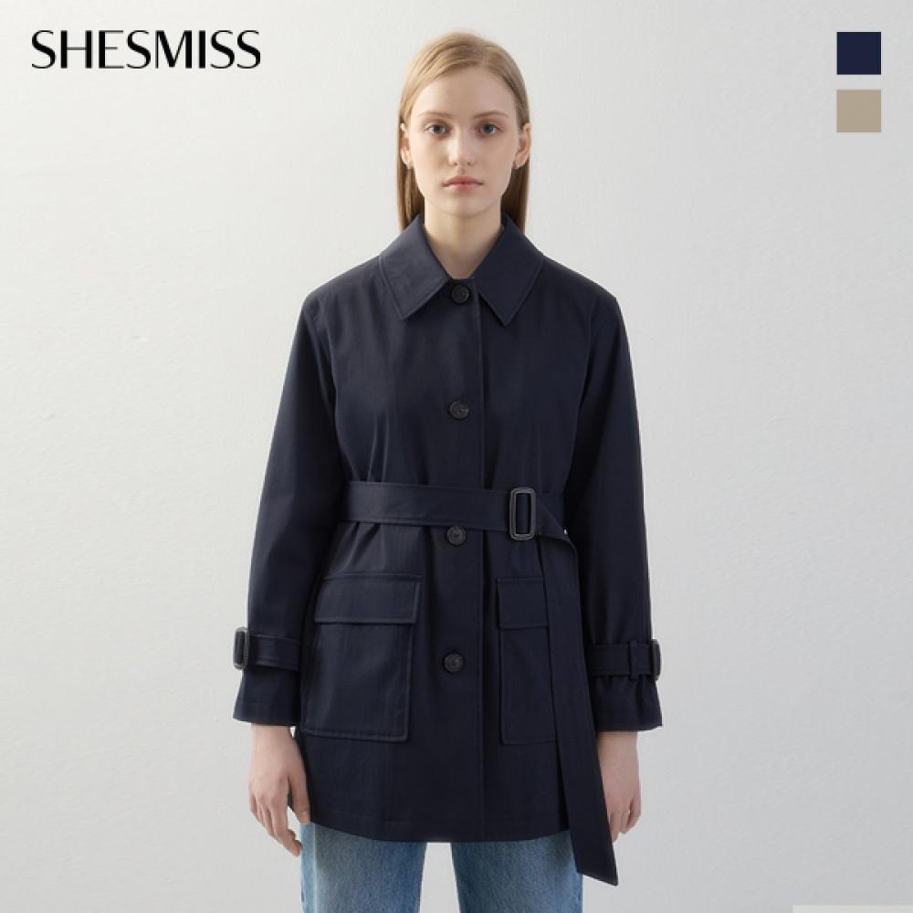 

She S miSS Big Pocket Half Trench Coat Swwbyo12050 beige/55