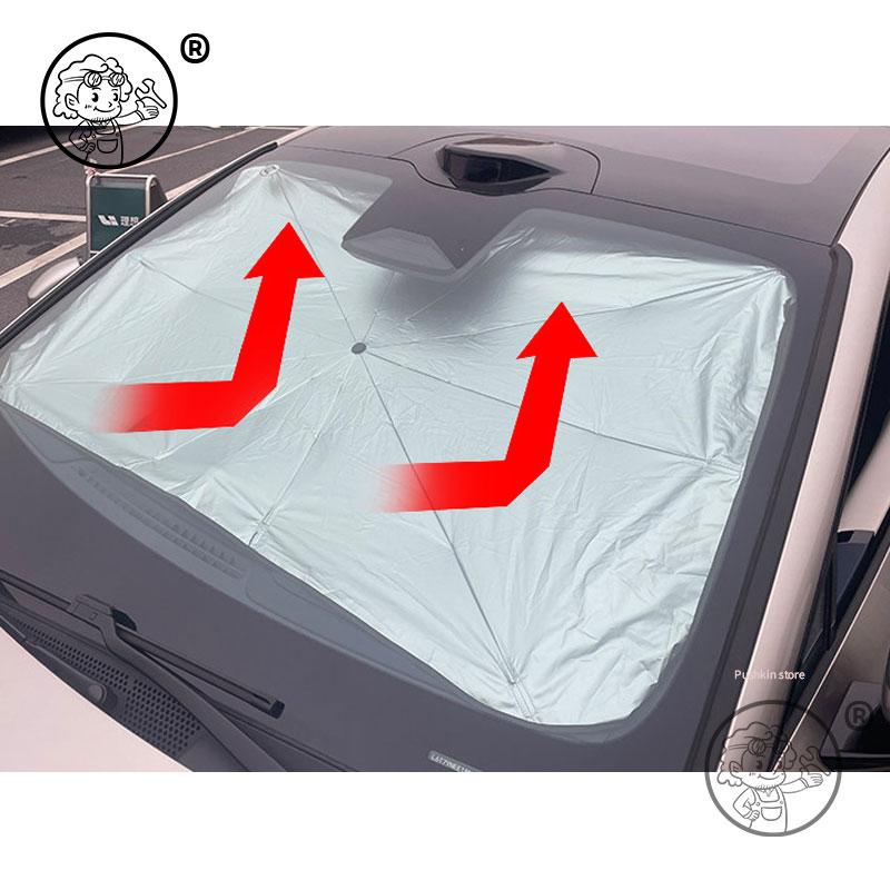 For ZEEKR 7GT 2025 2026 Car Windshield umbrella for Windshield Sun Protection Heat Insulation Sunshade Curtain Shield