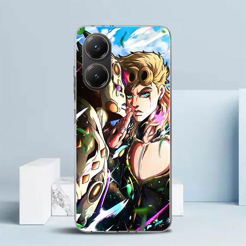 JoJo Adventure Giorno Giovanna Soft Cover for Xiaomi Poco F7 Ultra X7 X6 X5 Pro M7 Phone Case Redmi 15 15C 13 13C 12 12C 10 10C