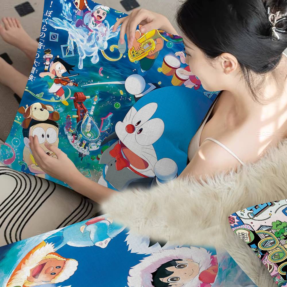 Classic Children Anime D-Doraemon Pillow Gift Home Office Decoration Bedroom Sofa Car Cushion Cover Case 45x45