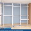 Telescopic Floor-Standing Clothes Rack Pole, 38mm Diameter, No-Drill, with Track for Home Use, Drying, Bedroom, Balcony, and Curtain Hanging
