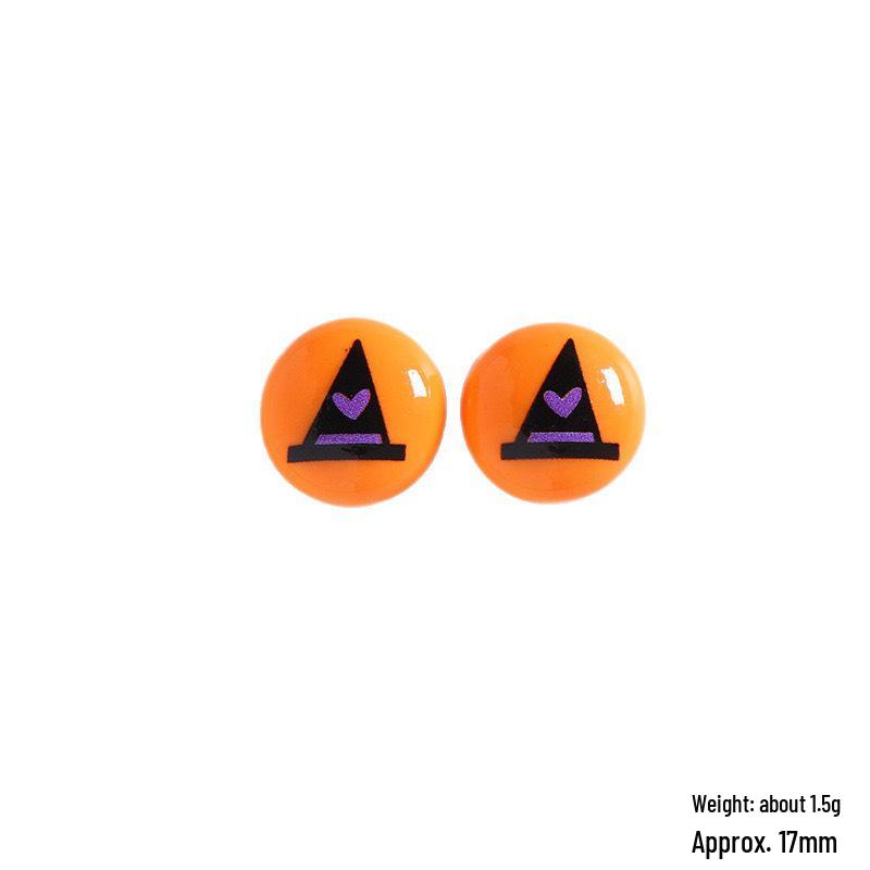 Halloween Resin Mini Ghost, Pumpkin & Black Cat DIY Ornaments