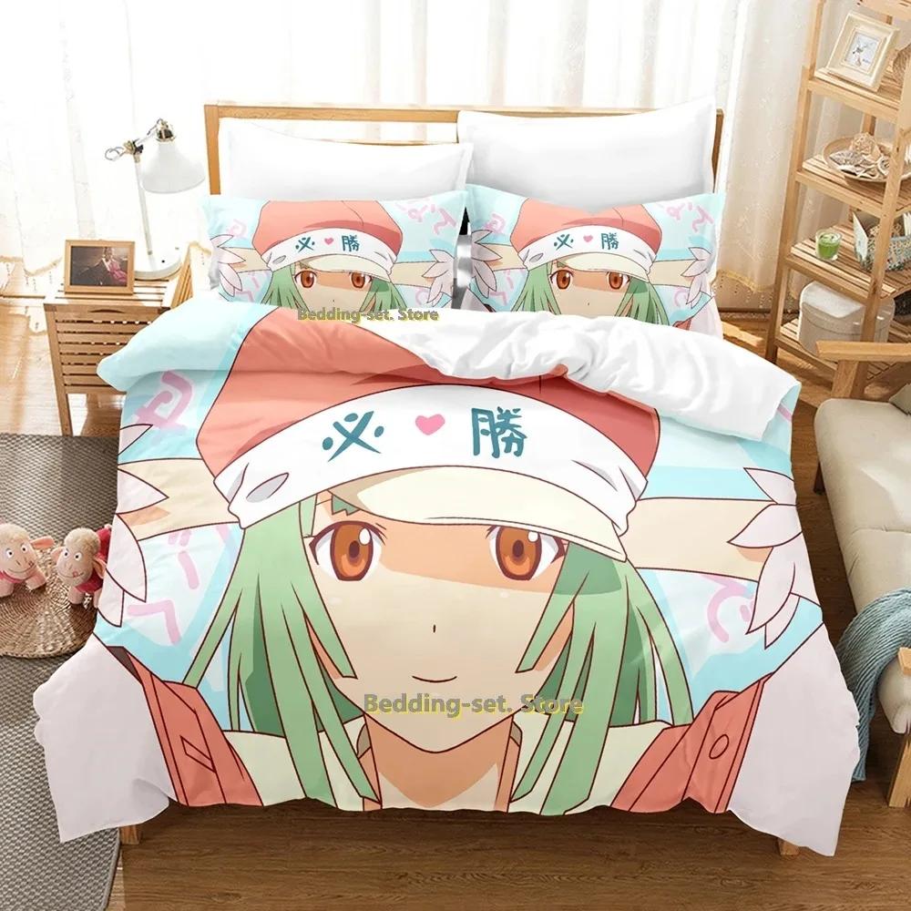 2024 Bakemonogatari Bedding Set Single Twin Full Queen King Size Bed Set Adult Kid Bedroom Duvetcover Sets Anime Bed Sheet Set