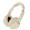 Beige Over-Ear Wireless Headphones, Comfortable All-Day Stereo Headset with Sleek Minimalist Design