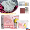 Kit de Manualidades para Hacer Moldes de Manos Polvo Clonador Molde 3D de Huella de Mano y Pie Molde de Mano y Pie de Pareja Molde de Mano Estatua de Mano Sosteniendo Decoración para Boda Hogar