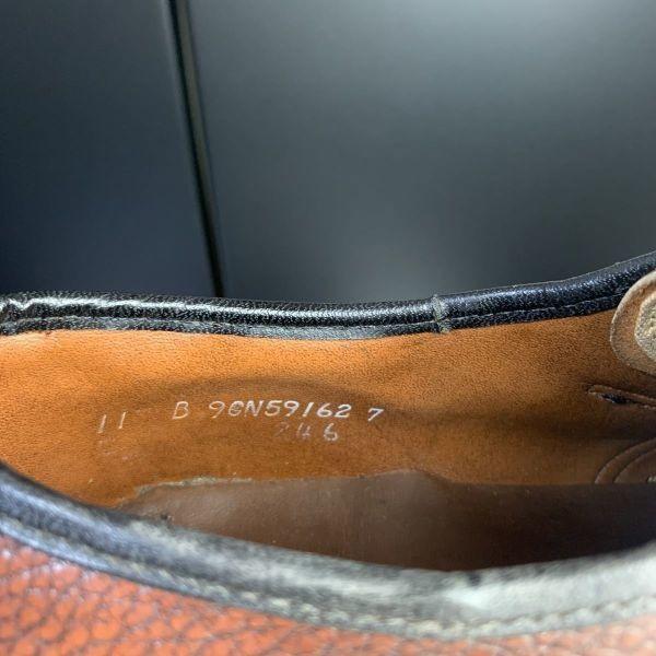 70er-80er Jahre? Vintage USA Made/KNAPP SCHUHE/Monk Strap Business Schuhe mit Schnalle/11B/Braun/(GEBRAUCHT)