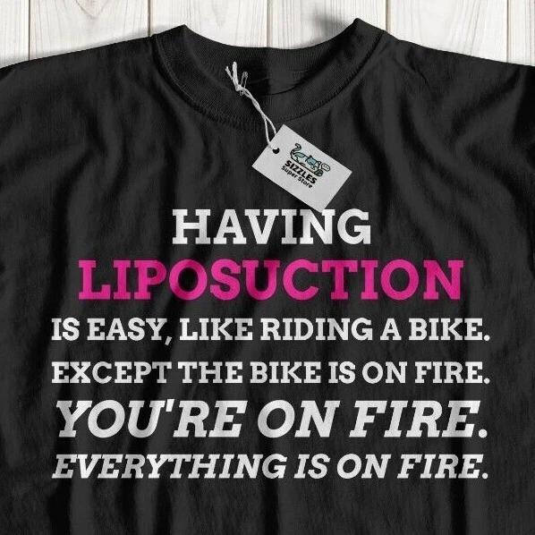 

Funny Liposuction T-Shirt Cosmetic Procedure Gifts Surgeon Gift Lipo & Belly Fat XL
