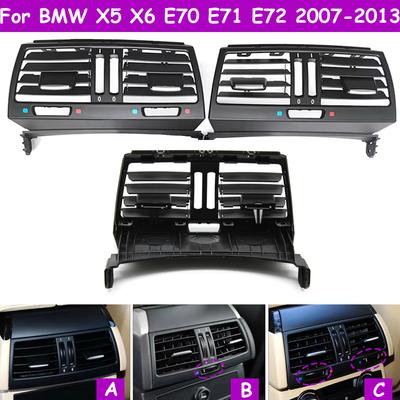 E70 E71 E72 LHD RHD Verbesserte hintere Konsolen-Luftzirkulation AC-Belüftungsgitter-Panelabdeckung für BMW X5 X6 2007-2013 64226958748