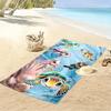 Cute Cartoon Sea Turtles Ocean Theme Beach towel quick-drying for travel outdoor sports jogging beach and swimming