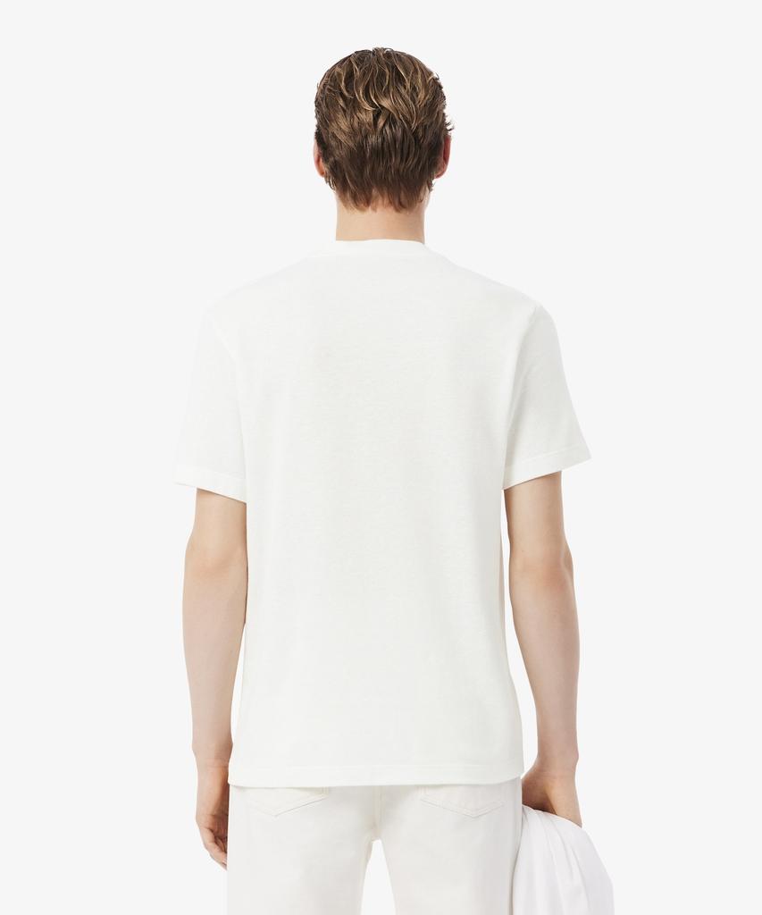 LACOSTE Men'S Linen Blend Short Sleeve T-Shirt Th0629-56G 70V