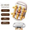 2026 Neue 22-Kopf-Faszienpistole Hochfrequente Vibration Körpermassagepistole für Rücken, Taille, Nacken und Schultermuskulatur - JAIYORL Professionell Gr