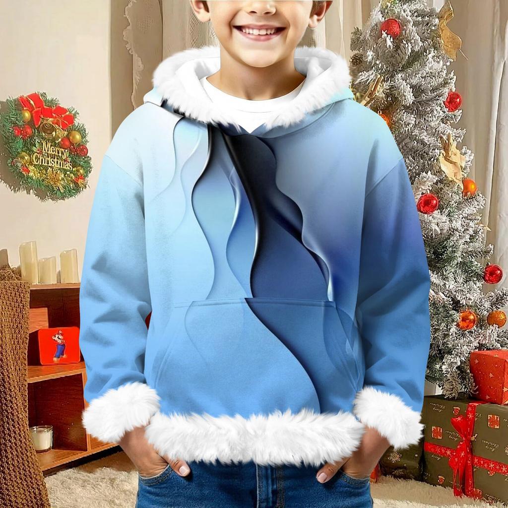 Children's Sweatshirt Girls Boys Long Sleeve Lightweight Casual Hoodie Loose Comfortable Sweatshirt