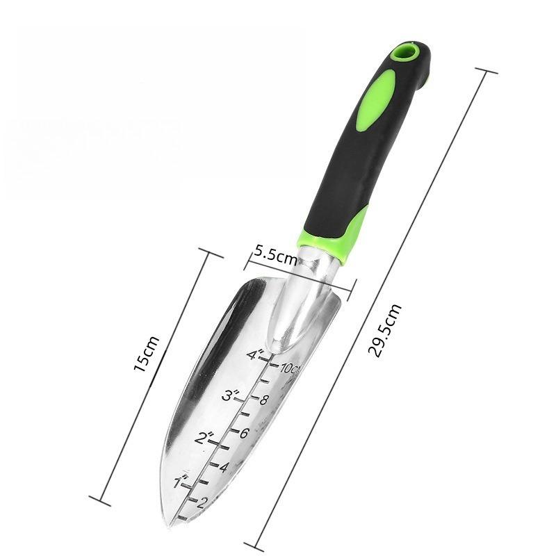 Garden Tool Hand Trowel,Rake,Cultivator,Weeder Tools with Ergonomic Handle,Garden Lawn Farmland Transplant Gardening Bonsai Tools Portable Shovel Marking shovel 1pcs зелёный