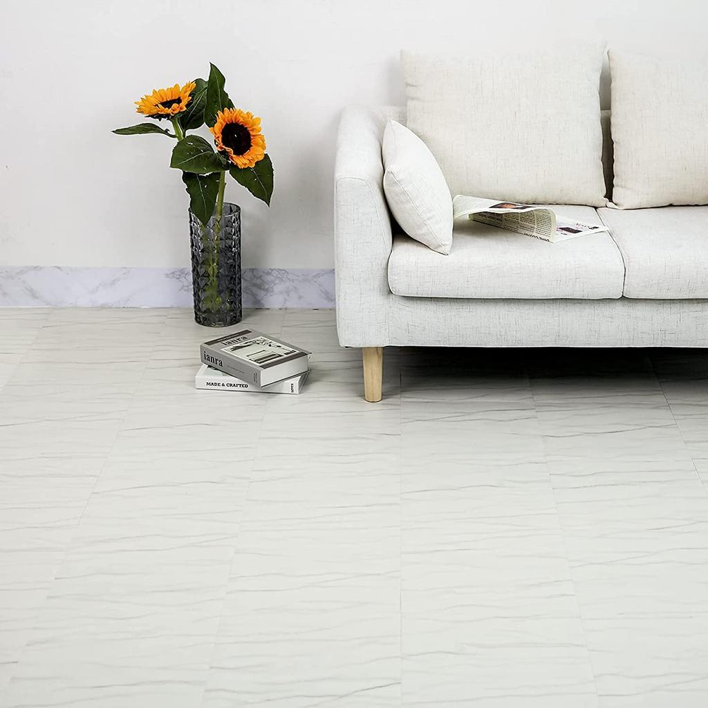 Marble Floor Tile Renovation 10 for and Waterproof Simply No Adhesive Required White and Model Number Sheets, Sheets, Toilets, Bathrooms, Entryways,